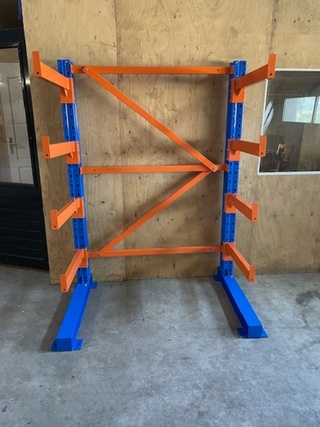 Draagarmstelling Heda, 1 Sectie’s , blauw/oranje