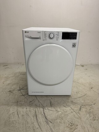 Wasdroger LG, RC80U2AV0Q, wit (zwarte deur)