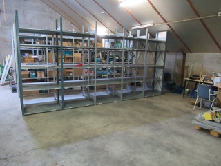 Metalen magazijnstelling Dexion, breedvakstelling