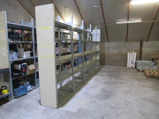 Metalen magazijnstelling Dexion, breedvakstelling