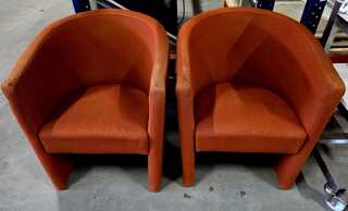 2x Fauteuil, Terracotta