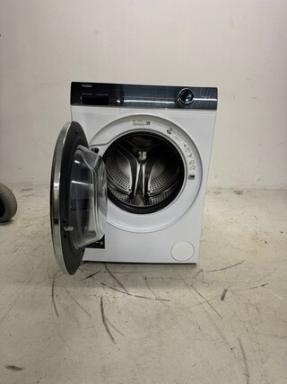 Wasmachine HAIER, HW90BD14979U1, wit (zilver bedieningspaneel, zwarte