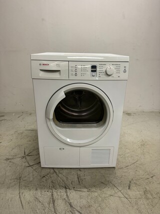 Wasdroger Bosch, WTE86320NL/16, wit (alu-look, glazen deur)