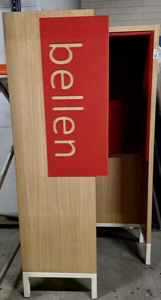 Akoestische belcel, rood