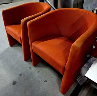 2x Fauteuil, Terracotta