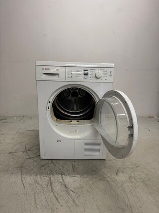 Wasdroger Bosch, WTE86320NL/16, wit (alu-look, glazen deur)