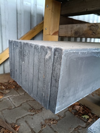 Ca. 14x Betonplaat antraciet, Berton