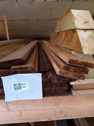 Partij houtmaterialen