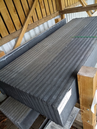 Ca. 22x Betonplaat antraciet, Berton