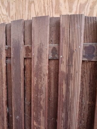 6x Hardhouten tuinschermen