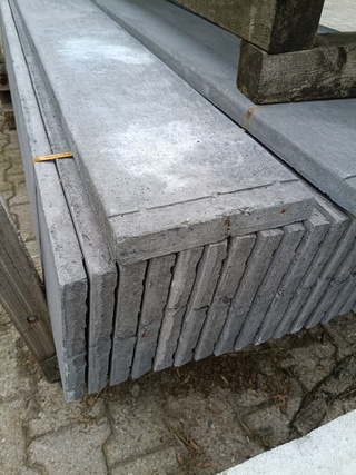 Ca. 33x Betonplaat antraciet stampbeton, Woodvision