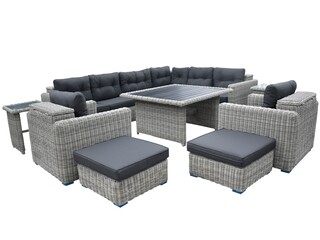 Loungeset Vonato, Lorica, lichtgrijs