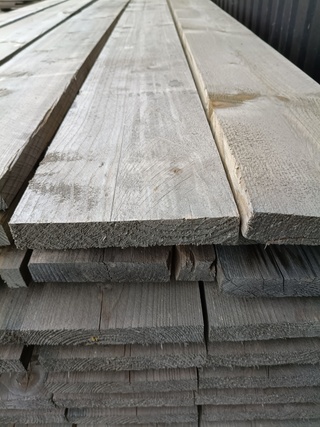 Ca. 40x Vuren grijs gedompelde steigerplanken