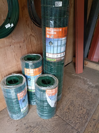 4 rollen geplastificeerd gaas maas 50×100 mm