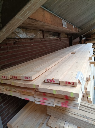 Ca. 12x Vuren planken
