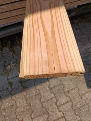 Ca. 31x Douglas blokhutprofiel 500 cm lang, blank