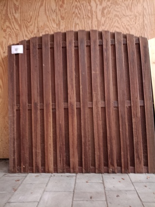 6x Hardhouten tuinschermen