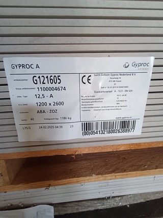 Ca. 20x Gipsplaat AK