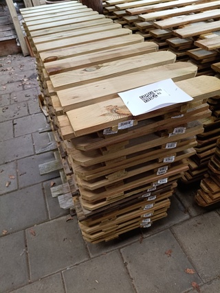 Ca. 25x Tuinhek grenen