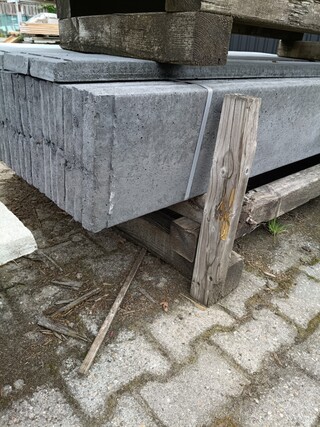 Ca. 33x Betonplaat antraciet stampbeton, Woodvision