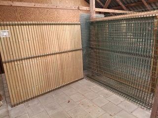 5x Gaas panelen, Betafence En Collstrop, groen