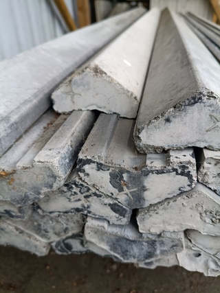 Ca. 29x Beton afdekkap antraciet 180, Berton