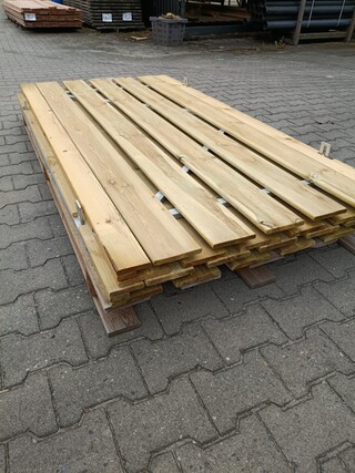 2x Grenen tuindeur