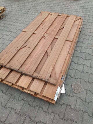3x Hardhouten tuindeuren