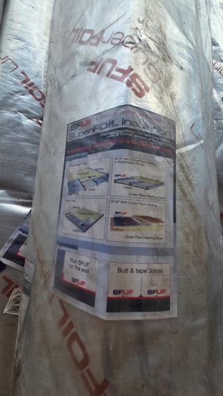 Ca. 10x Rol isolatiefolie SFUF, Superfoil