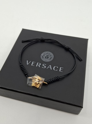 Versace Medusa armband, Versace, Armband, Zwart / goud