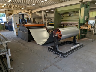 Afkortinstallatie v.z.v. decoiler, H.M. Transtech, LDP 15/1,5-9, 2013