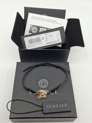 Versace Medusa armband, Versace, Armband, Zwart / goud