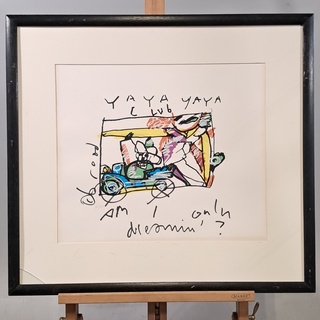 Afbeelding in lijst, Herman Brood, Am i only dreaming