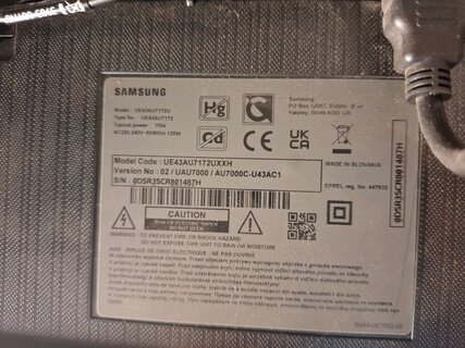Led TV Samsung, UE43AU7172U
