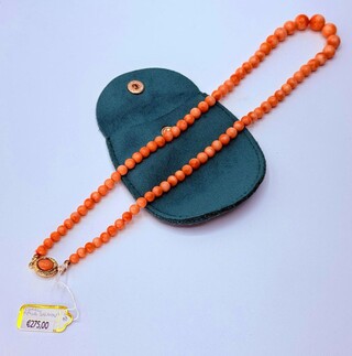 Koraal collier ”Pink Salmon”