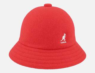 Kangol hoed – Wool casual red bucket hat