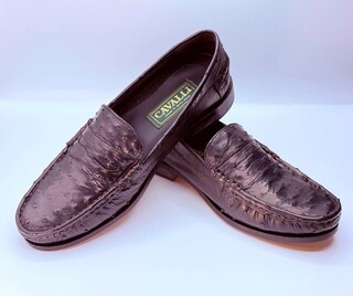 Cavalli Struisvogel leren schoenen – Maat 41
