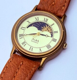 Seiko Alba Moonphase horloge