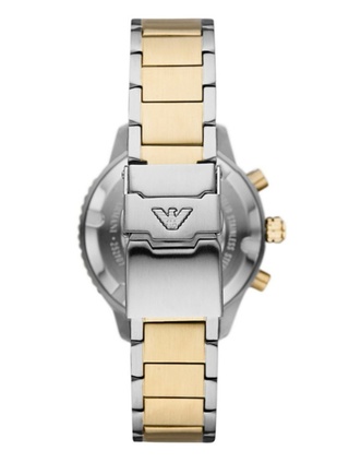 Emporio Armani two tone diver chronograph herenhorloge
