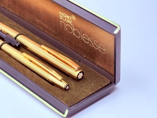 Montblanc Noblesse 14kt gouden vulpen/balpen set