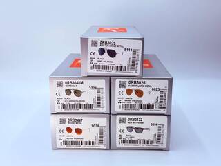 5x Rayban zonnebrillen – Aviator, Marshal II, Round Metal, New Wayfare