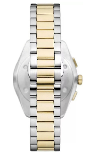 Emporio Armani two tone chronograph herenhorloge
