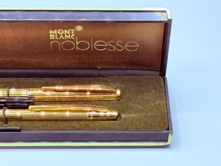 Montblanc Noblesse 14kt gouden vulpen/balpen set