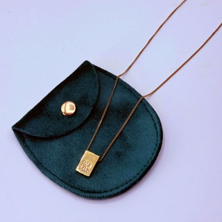 Pierre Balmain goldplated pendant collier met steentjes