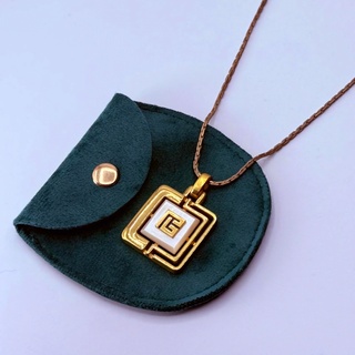 Pierre Balmain two tone goldplated pendant collier