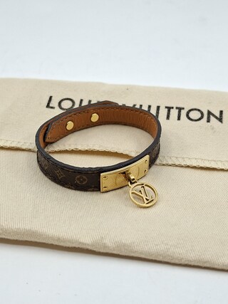 Louis Vuitton armband, Louis Vuitton, Armband, bruin, goud