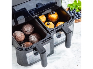 GreenPan Bistro dubbele Airfryer Zwart