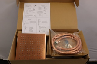 Inbouw Regendouche vierkant, rose