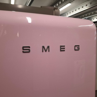 Koelkast + vriesvak, SMEG, S28STRP4, Roze