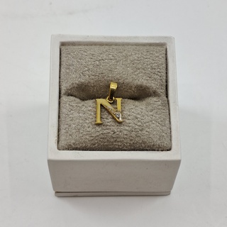 Hanger, N met diamant, double